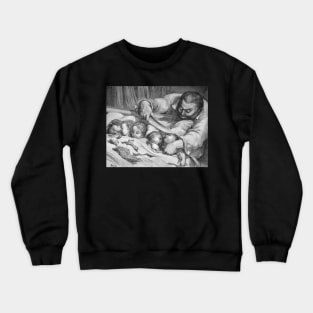 The Ogre's Daughters - Gustave Dore, Hop O My Thumb Crewneck Sweatshirt